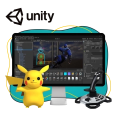 Мир игр на Unity 2D на популярном движке + AI-помощники - КИБЕРшкола программирования для детей, компьютерные курсы для школьников, начинающих и подростков - KIBERone г. Мирный