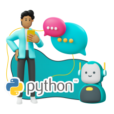 Умный чат-бот на Python - КИБЕРшкола программирования для детей, компьютерные курсы для школьников, начинающих и подростков - KIBERone г. Мирный