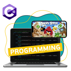 Программирование на C#. Удивительный мир 2D-игр - КИБЕРшкола программирования для детей, компьютерные курсы для школьников, начинающих и подростков - KIBERone г. Мирный