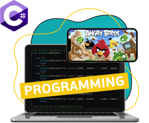 Программирование на C#. Удивительный мир 2D-игр - Школа программирования для детей, компьютерные курсы для школьников, начинающих и подростков - KIBERone г. Мирный